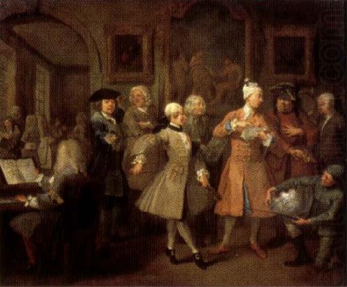 A Rake's Progress II The Rake's Levee, William Hogarth